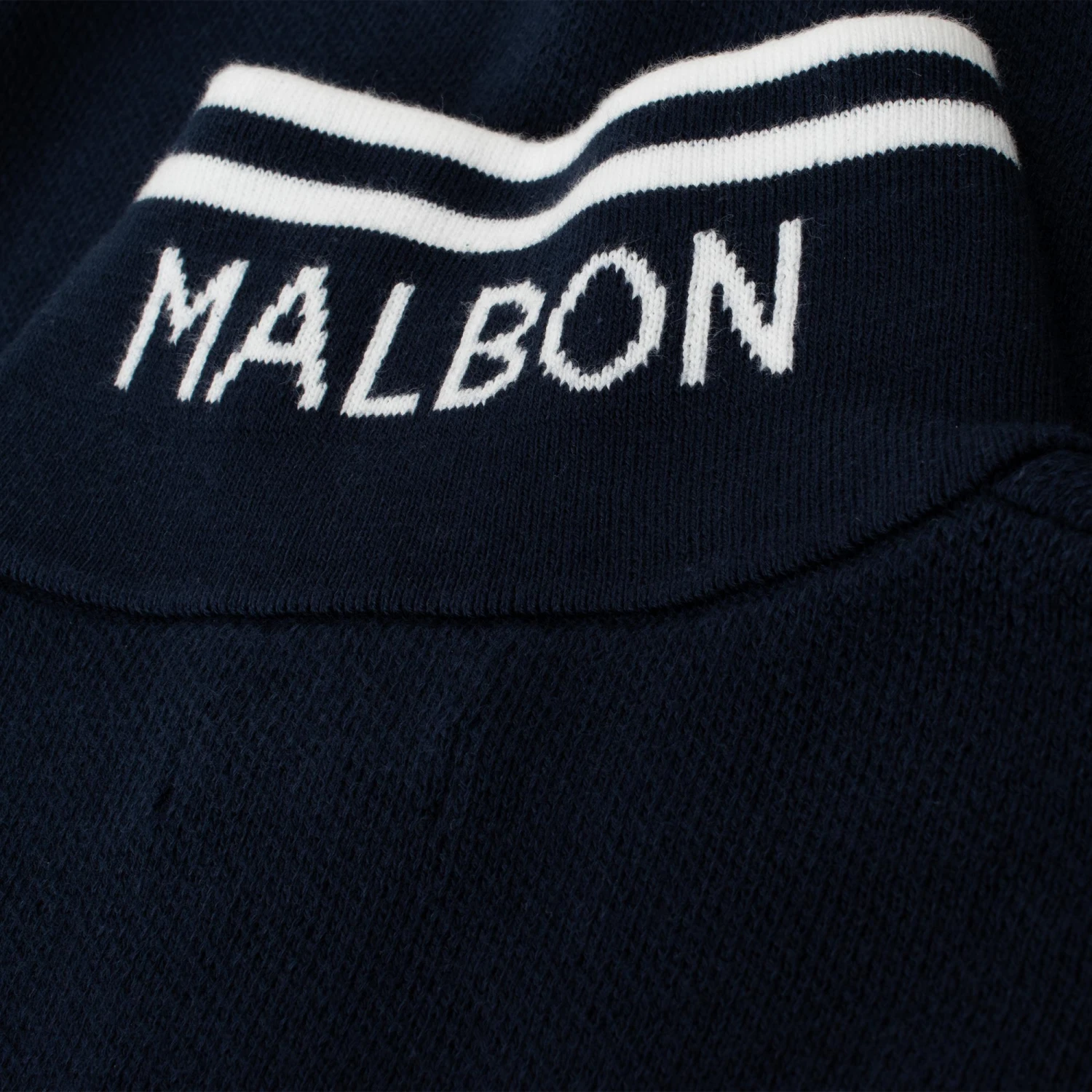Malbon Golf Cooper Bucket Sorrel Knit Quarter Zip Sweater Navy 4 Malbon Golf Cooper Bucket Sorrel Knit Quarter Zip Sweater Navy - Image 4