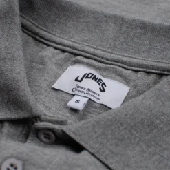 Jones Original Red Golf Bag Badge Mens Polo Shirt Grey -Teepeg Shop image446087022