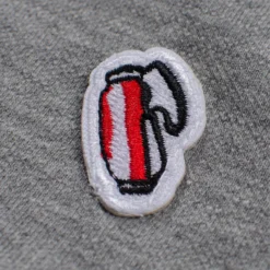 Jones Original Red Golf Bag Badge Mens Polo Shirt Grey -Teepeg Shop image446087026
