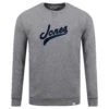 Jones Original Script Logo Mens Sweatshirt Shirt Grey