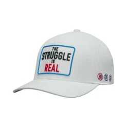 G/FORE The Struggle Is Real Mens Snapback Cap Snow