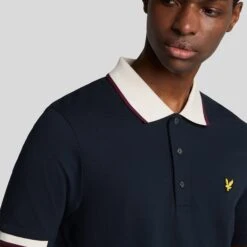 Lyle & Scott Half Tipped Mens Polo Shirt Dark Navy -Teepeg Shop image450856516