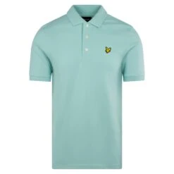 Lyle & Scott Plain Mens Polo Shirt Future Blue
