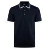 Lyle & Scott Tipped Superfine Polo Shirt Dark Navy