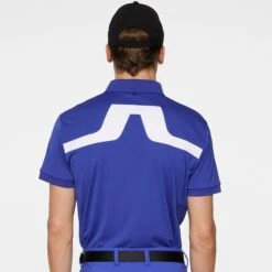 J.Lindeberg J Lindeberg KV Mens Golf Polo Shirt Clematis Blue -Teepeg Shop image451113006