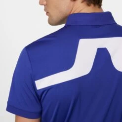 J.Lindeberg J Lindeberg KV Mens Golf Polo Shirt Clematis Blue -Teepeg Shop image451113010