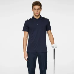 J.Lindeberg J Lindeberg Lionel Mens Golf Polo Shirt Navy -Teepeg Shop image451113424