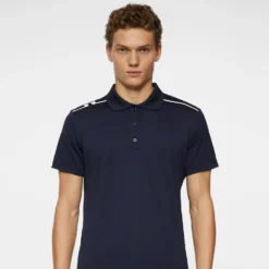 J.Lindeberg J Lindeberg Lionel Mens Golf Polo Shirt Navy -Teepeg Shop image451113426