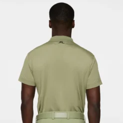 J.Lindeberg J Lindeberg Lionel Mens Golf Polo Shirt Oil Green -Teepeg Shop image451113538