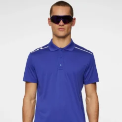 J.Lindeberg J Lindeberg Lionel Mens Golf Polo Shirt Clematis Blue -Teepeg Shop image451113624