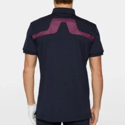 J.Lindeberg J Lindeberg KV Print Mens Golf Polo Shirt Tour Geo Navy -Teepeg Shop image451114550