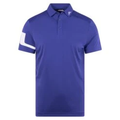 J.Lindeberg J Lindeberg Heath Mens Golf Polo Shirt Clematis Blue