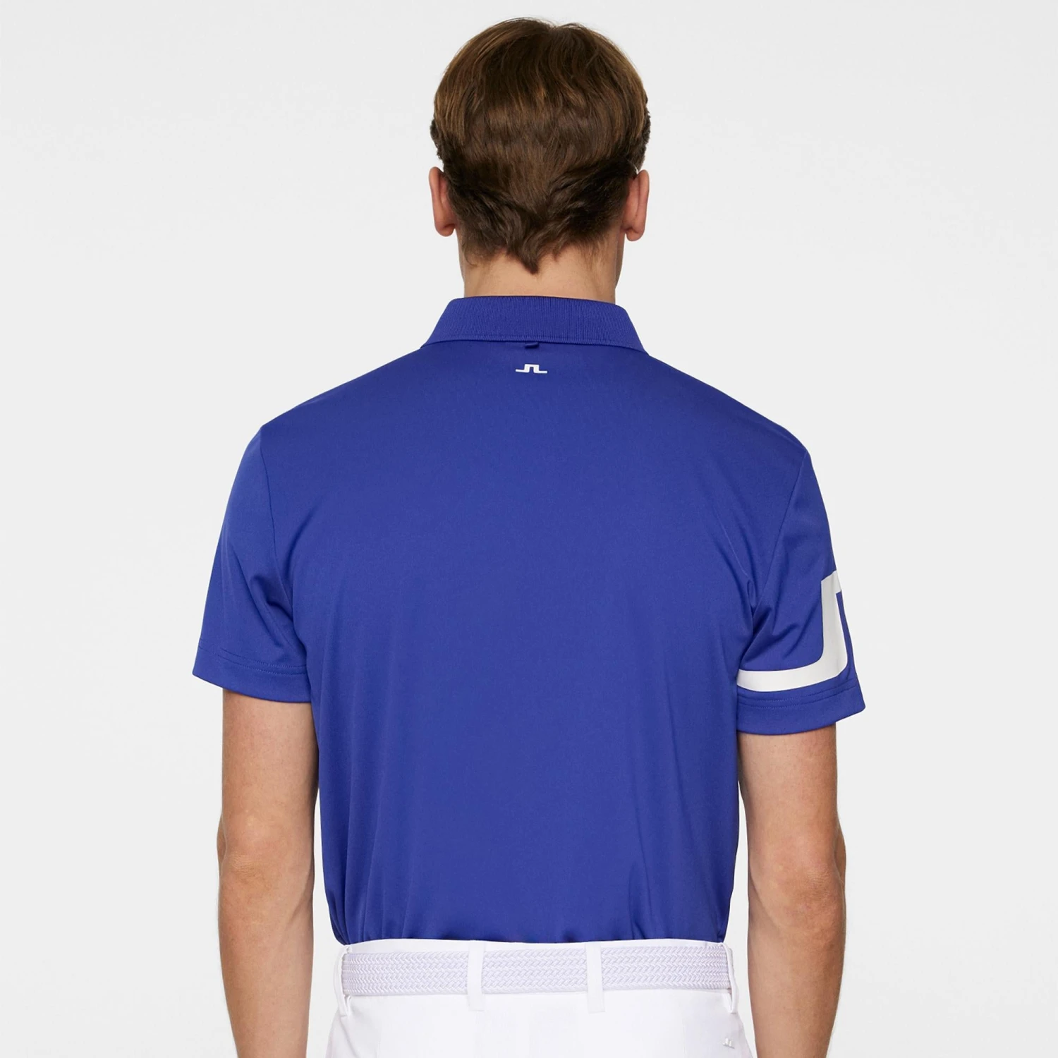 J.Lindeberg J Lindeberg Heath Mens Golf Polo Shirt Clematis Blue 5 J.Lindeberg J Lindeberg Heath Mens Golf Polo Shirt Clematis Blue - Image 5
