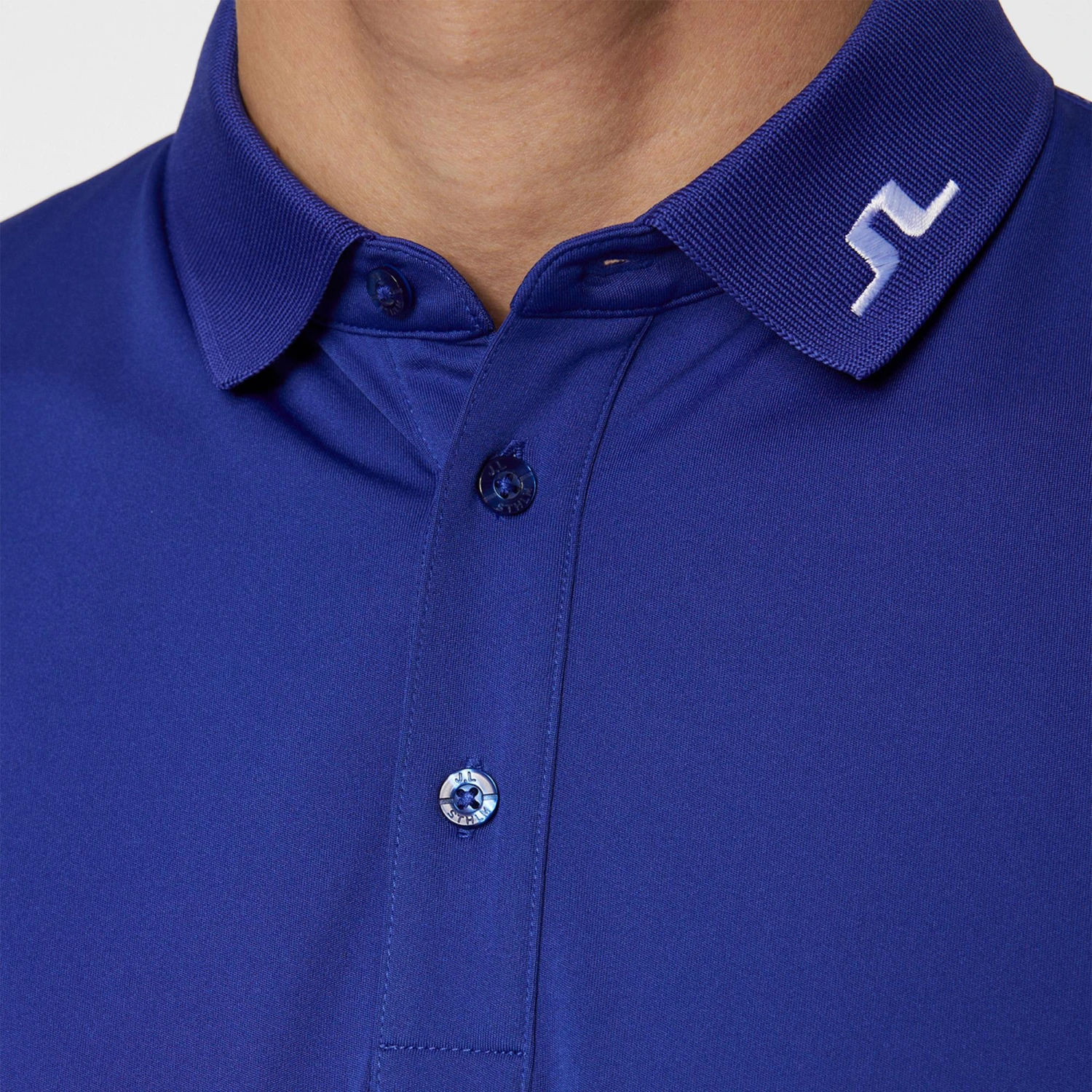 J.Lindeberg J Lindeberg Heath Mens Golf Polo Shirt Clematis Blue 7 J.Lindeberg J Lindeberg Heath Mens Golf Polo Shirt Clematis Blue - Image 7
