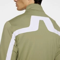 J.Lindeberg J Lindeberg Jarvis Mens Golf Mid Layer Oil Green 13 J.Lindeberg J Lindeberg Jarvis Mens Golf Mid Layer Oil Green -Teepeg Shop image452281907