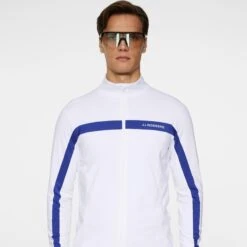 J.Lindeberg J Lindeberg Jarvis Mens Golf Mid Layer Clematis Blue -Teepeg Shop image452282063