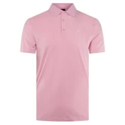 J.Lindeberg J Lindeberg Bridger Mens Golf Polo Shirt Nosegay