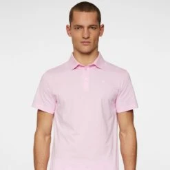 J.Lindeberg J Lindeberg Bridger Mens Golf Polo Shirt Nosegay 10 J.Lindeberg J Lindeberg Bridger Mens Golf Polo Shirt Nosegay -Teepeg Shop image452284167