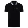 Boss Paddy Rib Mens Polo Shirt Black